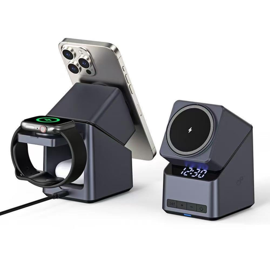 4in1 Electric Rotating Magnetic 15W Wireless Charger